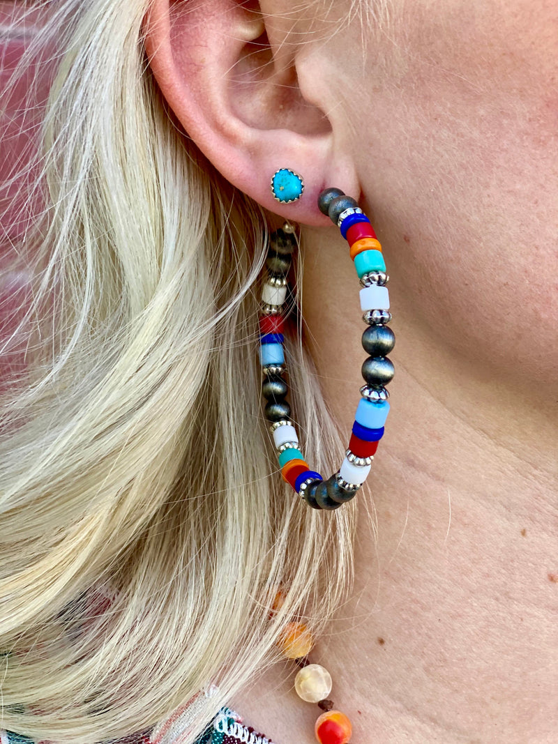 Shop Envi Me Earrings The Summer Beads Hoop Earring