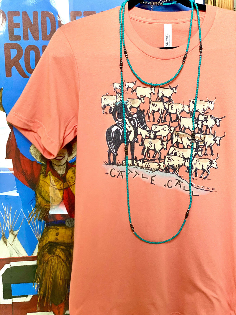 Shop Envi Me Tops and Tunics The Sunset Cattle Call Tee