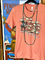 Shop Envi Me Tops and Tunics The Sunset Cattle Call Tee