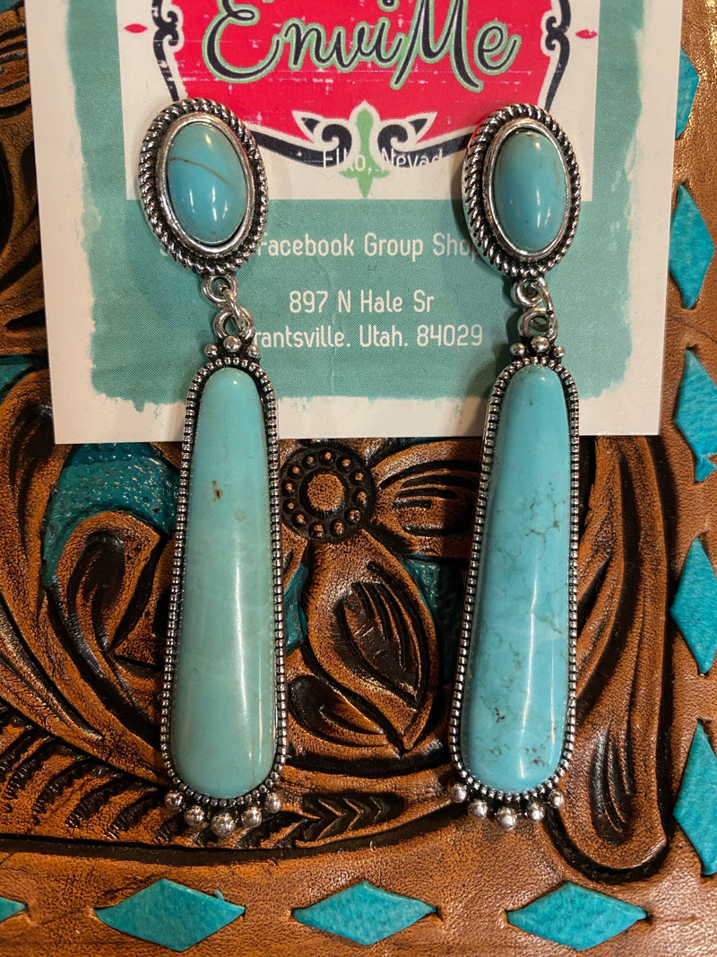Shop Envi Me Earrings The Taos Turquoise Southwest Earrings