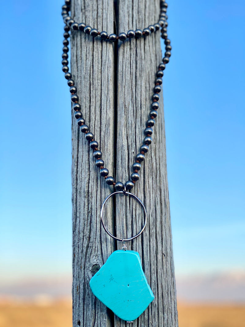 Shop Envi Me Necklaces Turquoise The Tetons Turquoise Chunk Necklace