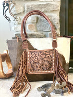 Shop Envi Me Arm Candy Tooled The Tooled Buckstitch Hair On Rodeo CC Secretary Bag