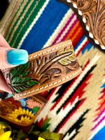 Shop Envi Me Jewelry Leather / Floral The Tooled Floral Leather Cuff Bracelet
