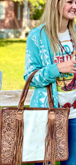 Shop Envi Me Arm Candy The Tooled Hair On Rodeo Secretary Bag