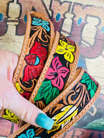 Shop Envi Me The Tooled & Painted Leather Purse Straps