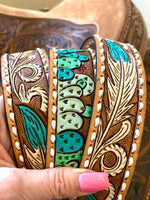 Shop Envi Me The Gambler Strap The Tooled & Painted Leather Purse Straps