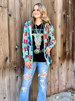 Shop Envi Me Cardigans and Kimonos The Toscana Tribal Zip Up Hoodie