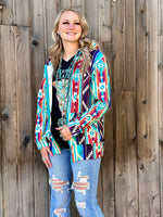 Shop Envi Me Cardigans and Kimonos The Toscana Tribal Zip Up Hoodie