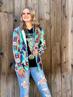 Shop Envi Me Cardigans and Kimonos The Toscana Tribal Zip Up Hoodie