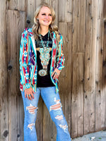 Shop Envi Me Cardigans and Kimonos The Toscana Tribal Zip Up Hoodie