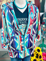 Shop Envi Me Cardigans and Kimonos The Toscana Tribal Zip Up Hoodie