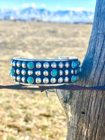 Shop Envi Me Bracelets Silver & Turquoise The Tulum Sterling Silver & Turquoise (Real) Southwest Cuff Bracelet