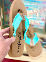 Yellow Box Footwear The Turquoise Days of Summer Flip Flop Sandal