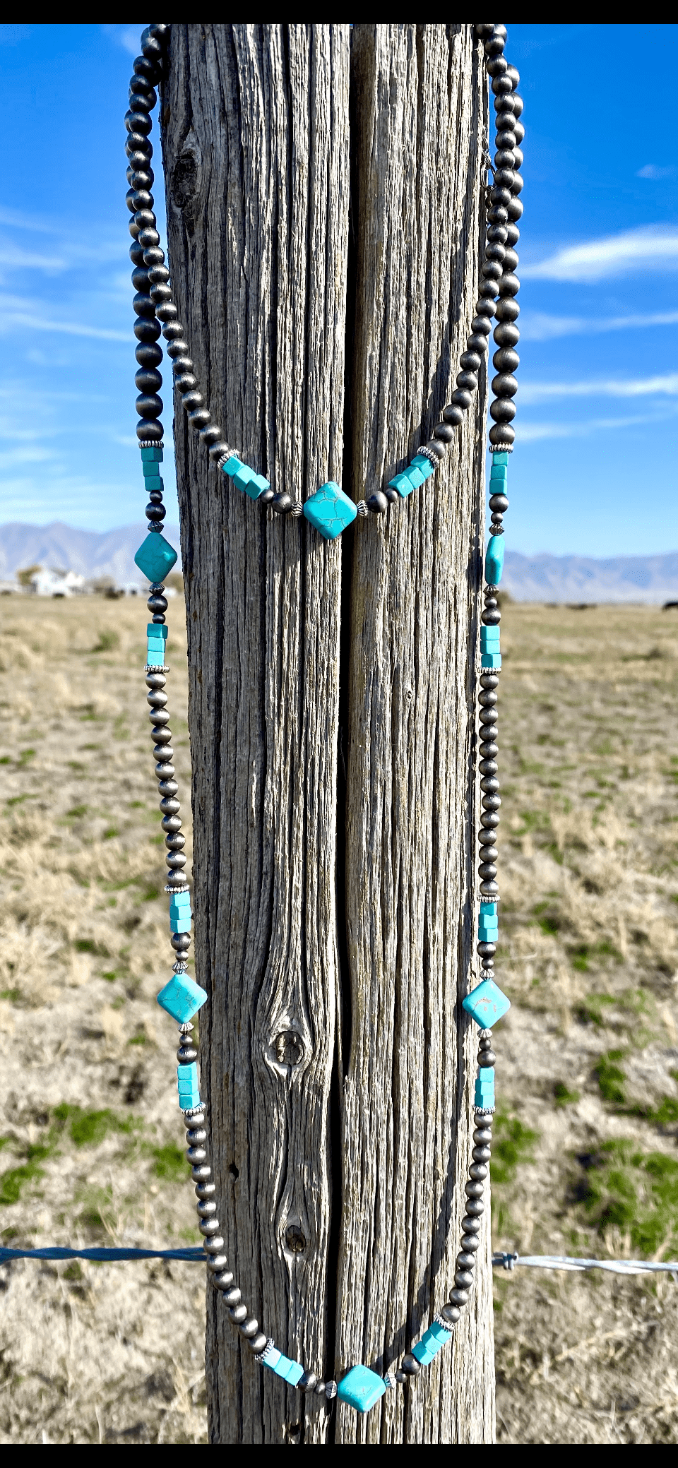 Shop Envi Me Necklaces The Turquoise Diamond Layering Necklace