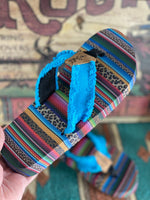Yellow Box Footwear The Turquoise Serape Cheetah Summer Flip Flop Sandal