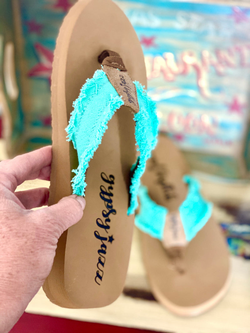 Yellow Box Footwear The Turquoise Summer Days Flip Flop Sandal