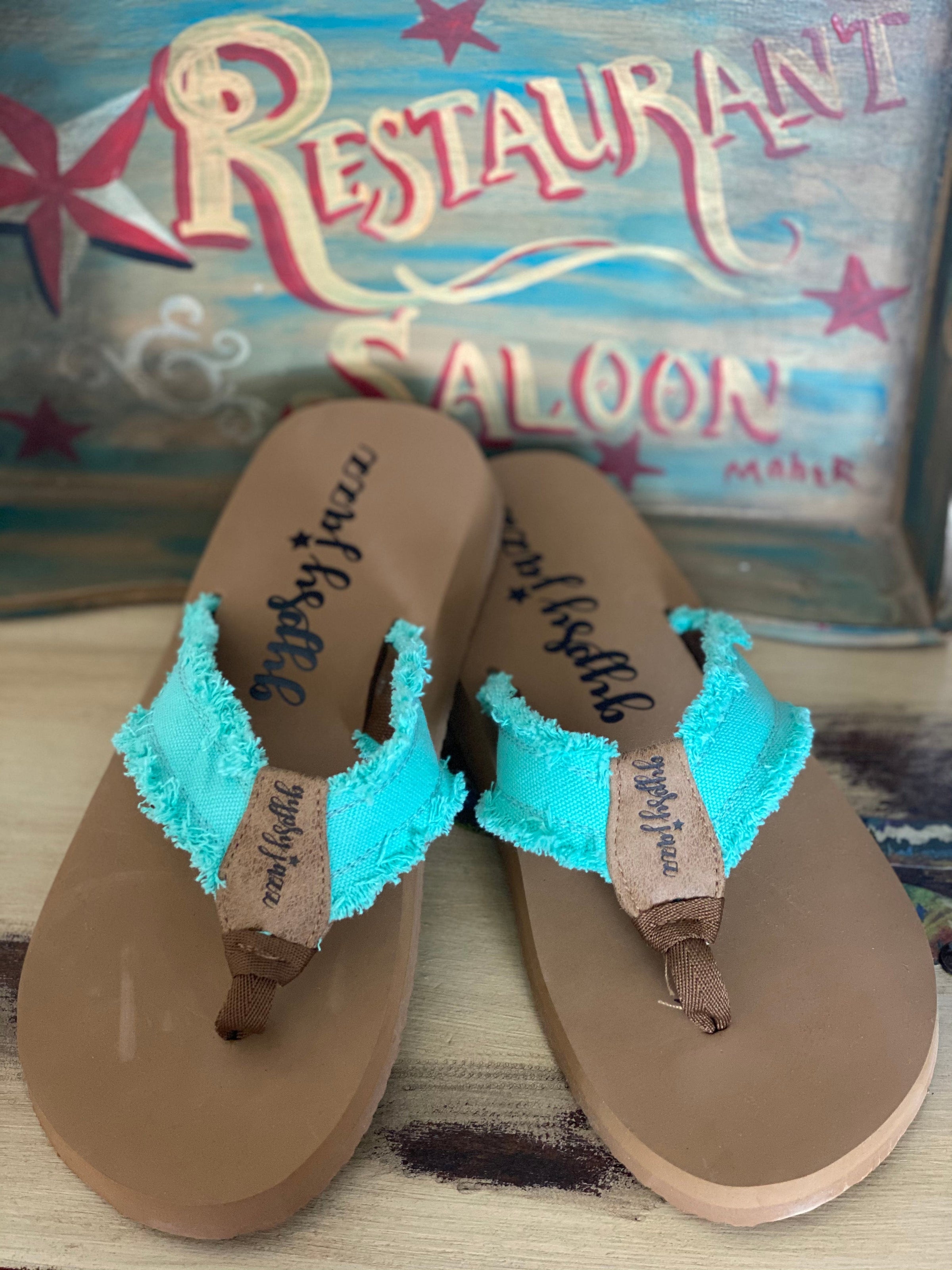 Yellow Box Footwear The Turquoise Summer Days Flip Flop Sandal