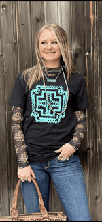 Shop Envi Me It's T-shirt Kinda Day The Turquoise Tabba Tribal Tee