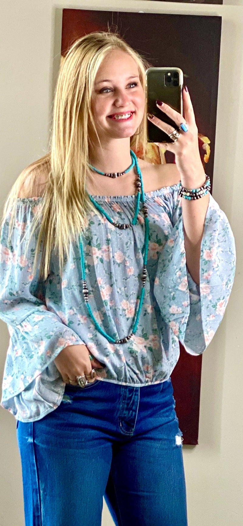 Shop Envi Me Tops and Tunics The Valencia Spring Floral  Top