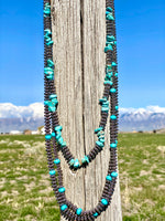 Shop Envi Me Necklaces The Wachovia Navajo Bead & Turquoise Necklace