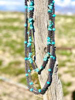 Shop Envi Me Necklaces The Wachovia Navajo Bead & Turquoise Necklace