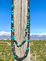 Shop Envi Me Necklaces The Wachovia Navajo Bead & Turquoise Necklace
