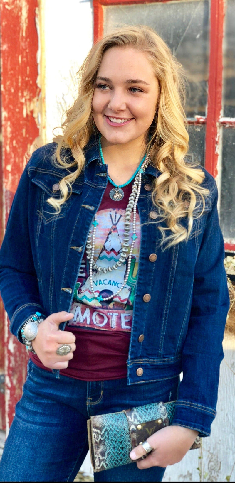 Shop Envi Me Tops and Tunics The Wasatch Front Denim Jacket