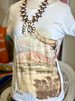 Shop Envi Me Tops and Tunics The Wild High Desert Longhorn Rocker T